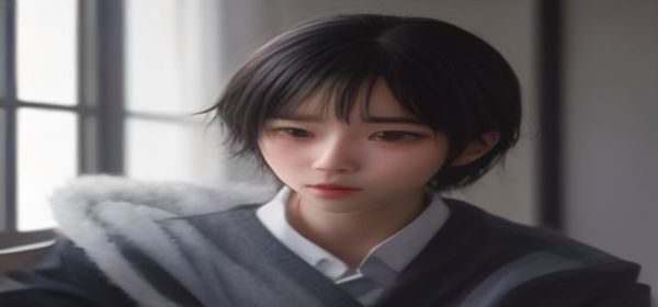 在校大学生用色色导航查找学习资料，书桌上摆着教材和笔记本，屏幕显示内容分类导航界面
